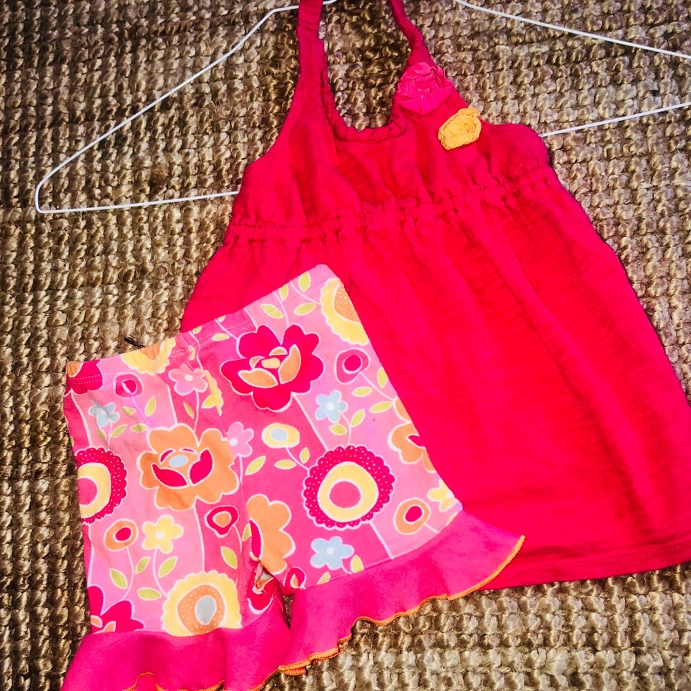 18 m Baby lulu shorts hot pink genuine kids top